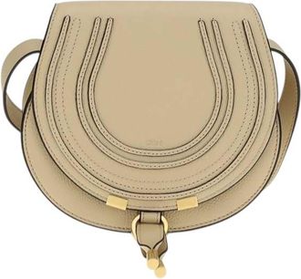 Chlo&eacute; Beige Marcie Small Shoulder Bag