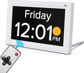 OEM Reloj Despertador Digital Con Calendario - Relojes Para Personas Mayores Con Demencia, Reloj Completo Para La P&eacute;rdida De Memoria Con Fecha Y Hora Para