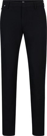 BOSS mid-rise slim-fit trousers - men - Cotton/Polyamide/Elastane - 46 - Black