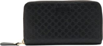 Gucci Black Leather Long Wallet (Bi-Fold) (Pre-Owned)