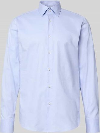 HUGO BOSS Businesshemd aus Baumwoll-Mix Modell H-JOE-K-C1 in Bleu, Gr&ouml;&szlig;e 39