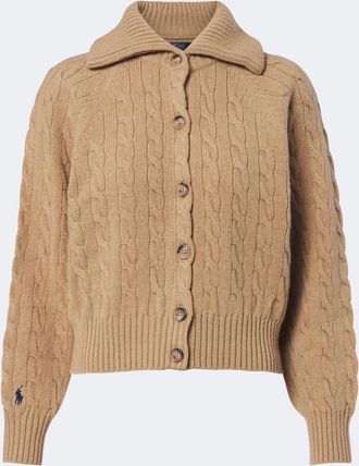 Polo Ralph Lauren Cable-knit wool and cashmere cardigan