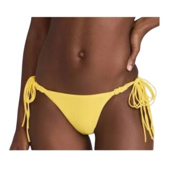 PQ Swim Womens Mila Triangle Bikini Bottom In Yellow