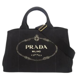 Prada Pre-owned Tote Bags, female, Black, Size: ONE SIZE Pre-owned Vintage Tote Bag