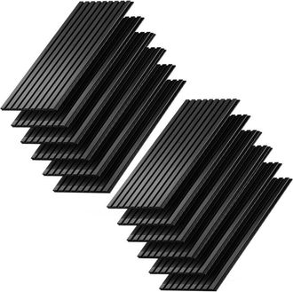 Vicco Paneles Murales Akustikpaneel, Roble Negro, 12 Piezas, Vicco