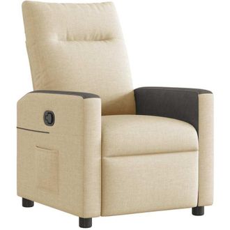 vidaXL Vidaxl - Sill&oacute;n Reclinable De Tela Crema