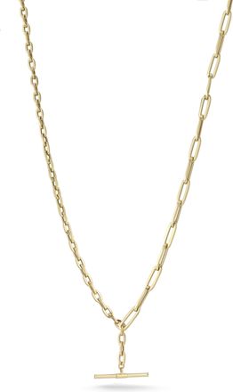 Ember Fine Jewelry 14K Gold T-Bar Link Necklace