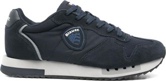 Blauer Sneakers con applicazione logo - Blu