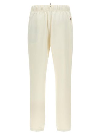 Moncler Double-Fabric Stretch Joggers - White