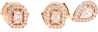 Messika My Twin 1+2 Pink Gold Diamond Earrings