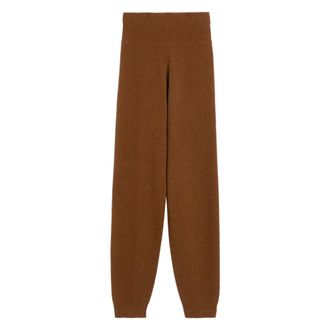 Max Mara Sweatpants, female, Brown, Size: XS Pure Trousers