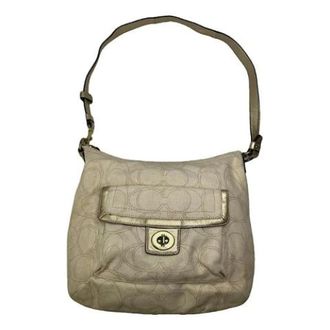 Coach Borsa a spalla in tela Pre-owned - - Pre-owned - Donna - Beige - ONE SIZE