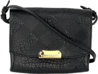 Burberry Pre-owned Leren Crossbodytas - Dames - Vintage Schoudertas - Zwart - ONE Size - Leer - Vintage