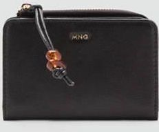 Mango Portafoglio piccolo perline cioccolato - Donna - Taglia unica - MANGO