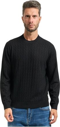 A|X Armani Exchange Heren, Truien, Zwart, Maat: S Wol