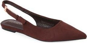 Berness Caitriona Pointed Toe Slingback Flat in Brown at Nordstrom Rack, Size 10