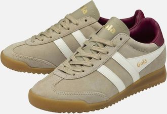Gola Womens Gola Womens Torpedo Trainer-Bone/Off White/Cerise - Tan - Size: 8