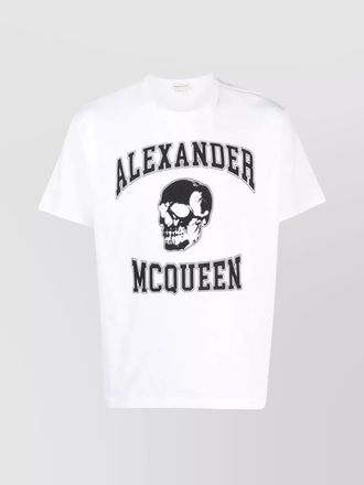 Alexander McQueen cotton logo print crew neck short sleeve t-shirt