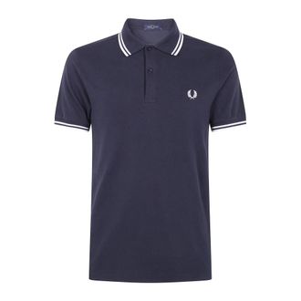 Fred Perry Hombre, Camisetas, Azul, Talla: L