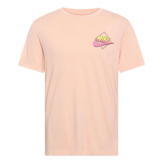 Nike Sportswear Back Printing Sports Short Sleeve Orange DD1285-800