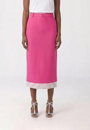 The Attico Gonna midi in gabardine