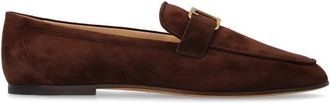 Tod's Schoenen type loafers - Dames - Loafers - Bruin - 38 EU - Leer - Schoenen