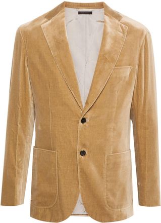 Brioni Soffio single-breasted blazer - men - Cotton/Modal/Cupro/Cotton - 50 - Neutrals