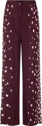 Marc Cain Broeken, Dames, Paars, 3Xl, Warri Wijde Broek