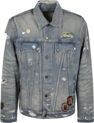 Amiri Hombre, Chaquetas, Azul, Talla: L