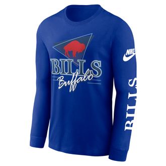 Nike Buffalo Bills Rewind Nike Mens NFL Long-Sleeve T-Shirt in Blue | NKAC4DA81V-BGC