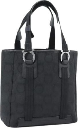 Ferragamo Pre-owned Hand Bag - Dames - Vintage Handtas - Zwart - ONE Size - Leer - Vintage