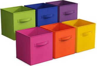 Sorbus 6 Pack 11In Foldable Storage Cubes