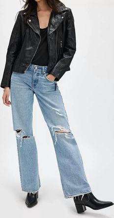 Mauritius Noelia Leather Jacket In Black