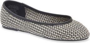 Elie Tahari Woven Ballerina Flat in Black/White at Nordstrom Rack, Size 8.5