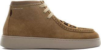 Ambitious Violet Enkellaars - Dames - Veterlaarzen - Beige - 38 EU - Leer - Schoenen