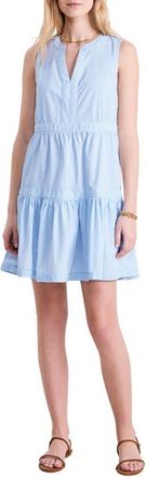 Vineyard Vines Harbor Seersucker Sundress in Seersucker-Jake Blue at Nordstrom, Size X-Large