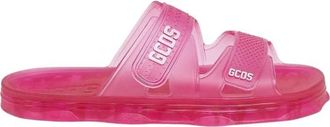 GCDS Rubber Slides - Dames - Sandalen - Roze - 36 EU - Leer - Schoenen