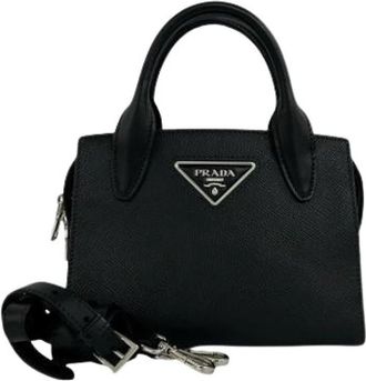 Prada Pre-owned Vintage Shoulder Bag - Dames - Vintage Handtas - Zwart - ONE Size - Leer - Vintage