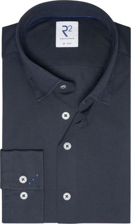 R2 Amsterdam Heren, Overhemden, Blauw, Maat: 4XL