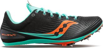 Saucony Mens Ballista Md Shoes In 26 - Black / Cool Mint
