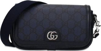 Gucci gg-motif detachable-strap mini bag - Black