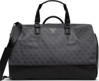 Guess Co Ibiza monogram-pattern holdall - men - Polyurethane - One Size - Grey