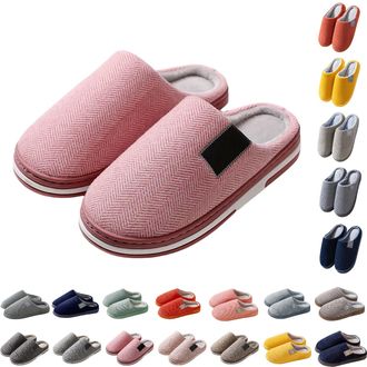 Generic Slippers Women Size 7 Memory Foam House Fluffy Slipper Winter Ladies Slipper Soft Comfy Outdoor Indoor Slip On Cosy Closed Toe Shoes Womens Slippers S
