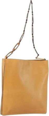 Gucci Pre-owned Shoulder Bags, female, Brown, Size: ONE SIZE Pre-owned Leather Shoulder Bag