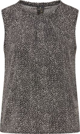 Dreimaster Dreimaster Blouse top Dames zwart en wit