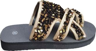 Generic Shoes Womens Interchangeable Footbed Womens Beach Sandals Hollow Casual Slippers Flat Shoes Sandals Womens Sequin Slippers Womens Shoes Leopard Print,