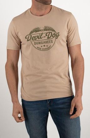 DEVIL-DOG Dungarees Cotton Blend Graphic T-Shirt in Heather Tan at Nordstrom, Size Xx-Large