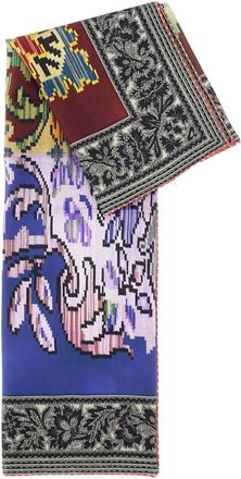 Pierre-Louis Mascia Artistic Multicolour Scarf with Dynamic Pattern