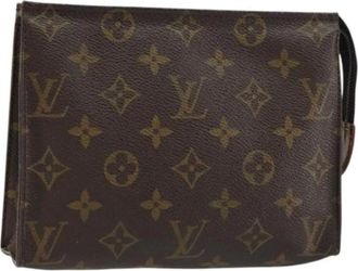 Louis Vuitton Pre-owned Clutches, female, Brown, Size: ONE SIZE Pre-owned Vintage Canvas Clutch