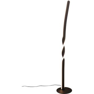 Trio Leuchten Lampada da terra LED, metallo, nero opaco, H 110 cm, Ginko